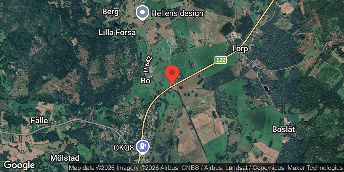 Beläggningsarbete på E22 mellan Mönsterås N och Torp avslutat