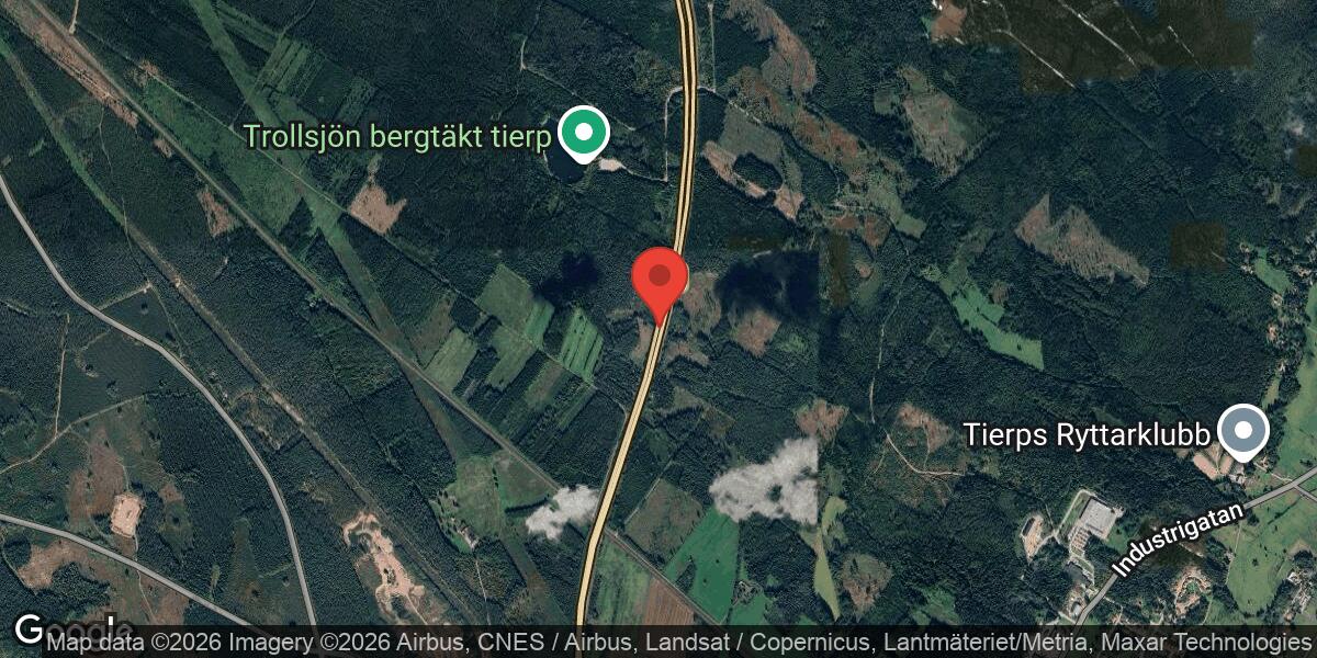Olycka på E4 mellan Mehedeby och Tierp med stor påverkan på trafiken