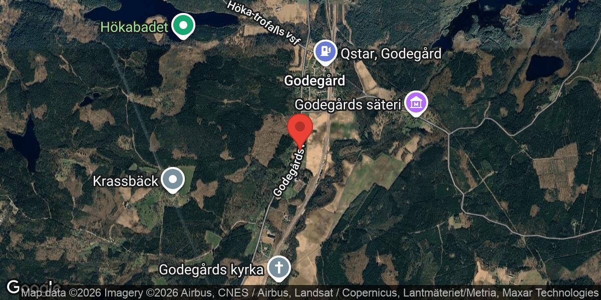 Nedfallet träd på väg 1092 söder om Godegård påverkar trafiken
