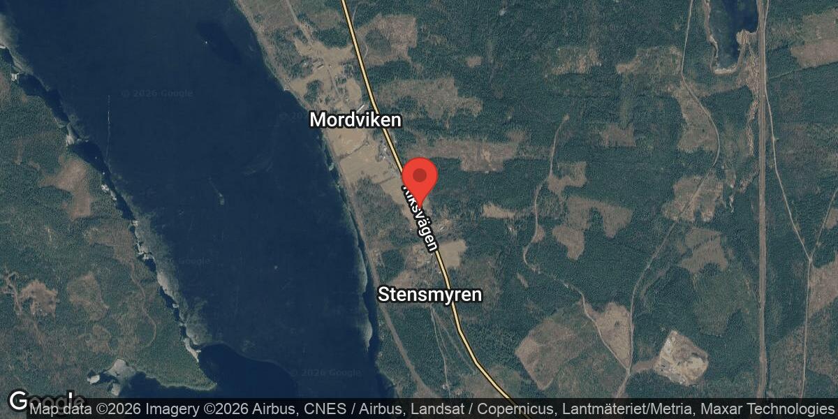 Nedfallet träd blockerade E14 mellan Bräcke och Mordviken