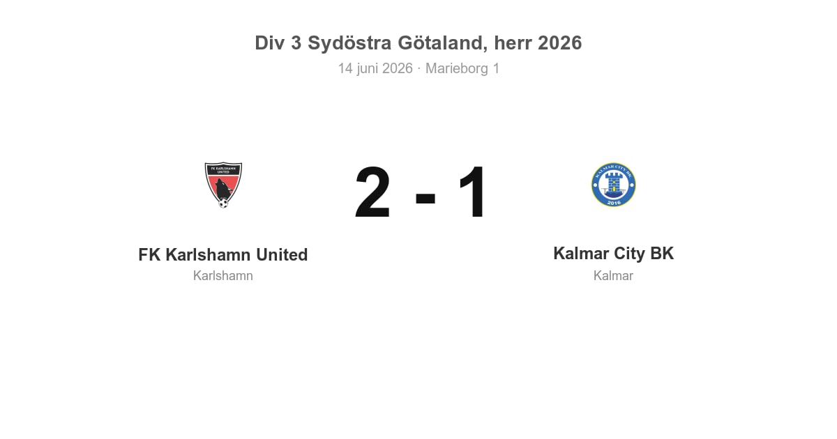 Vinst för Karlshamn hemma mot Kalmar City BK