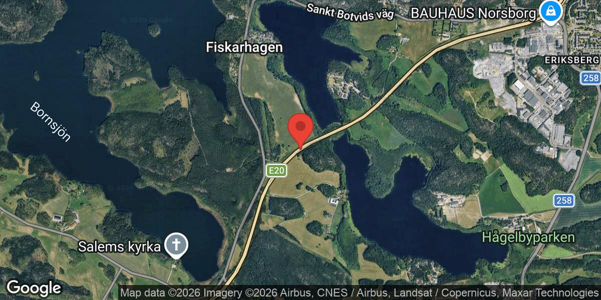 Fordonshaveri på E4 mellan Fårberget och Sjön Aspen påverkar trafiken mot Stockholm