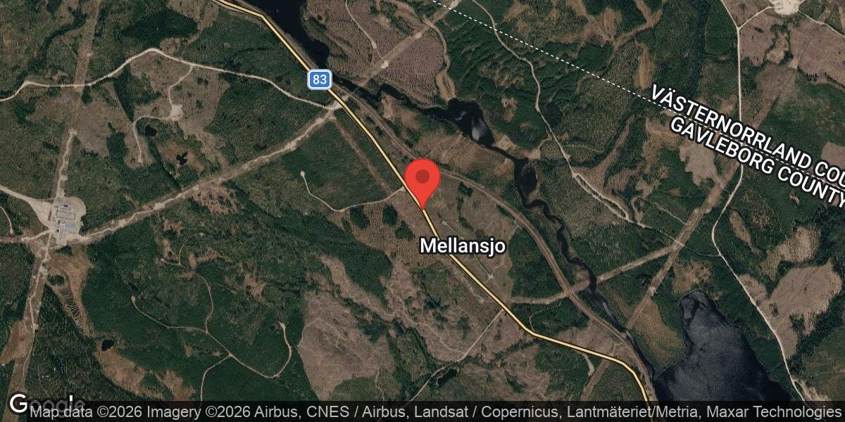 Bärgning av lastbilssläp på Väg 83 mellan Ramsjö och Östavall avslutad