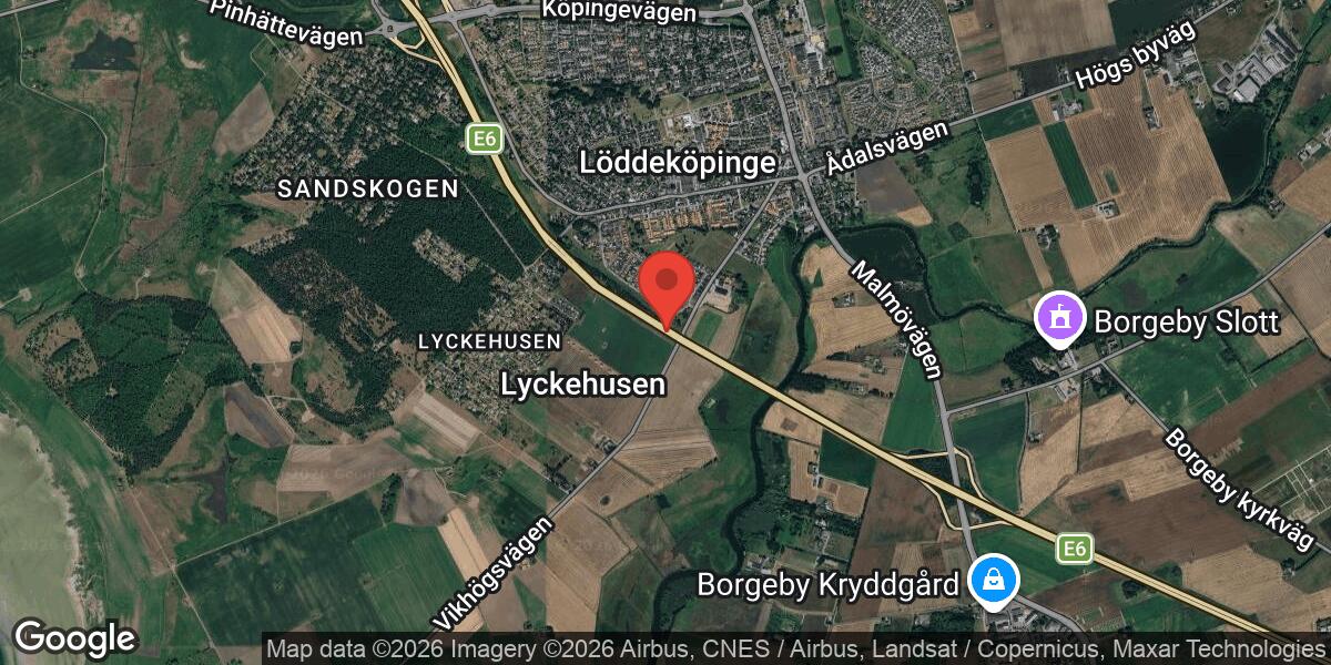 Brand i fordon på E6 mellan Löddeköpinge och Borgeby