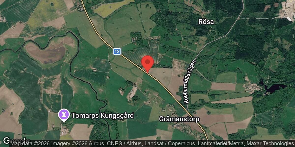 Trafikolycka med tungt fordon orsakar vägavstängning mellan Ö Ljungby och Klippan
