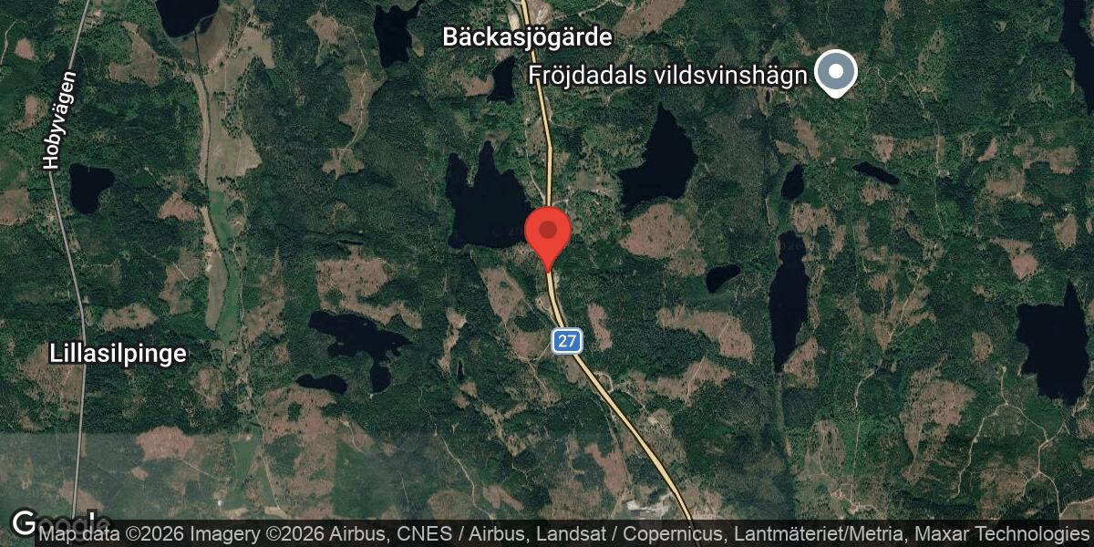 Vägarbete med stor påverkan på väg 27 mellan Hallabro S och Trafikplats Kallinge