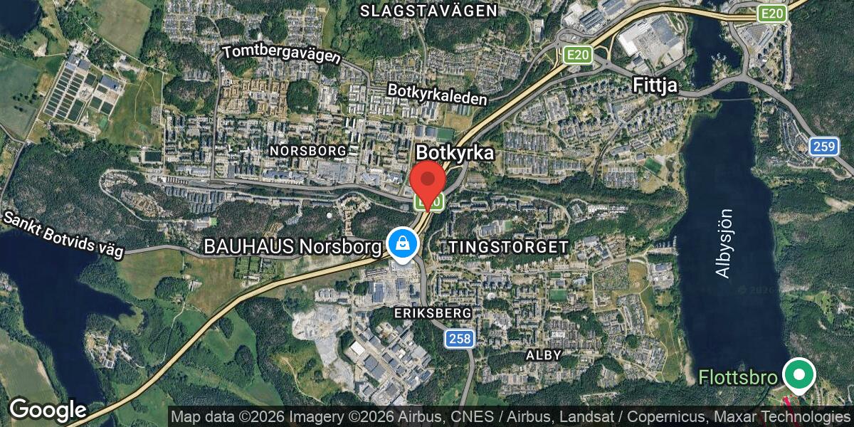 Fordonshaveri på E4 vid Trafikplats Hallunda påverkar trafiken mot Stockholm