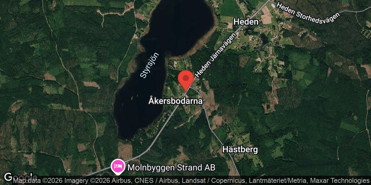 Fordonshaveri på väg 570 mellan Molnbyggen och Åkersbodarna