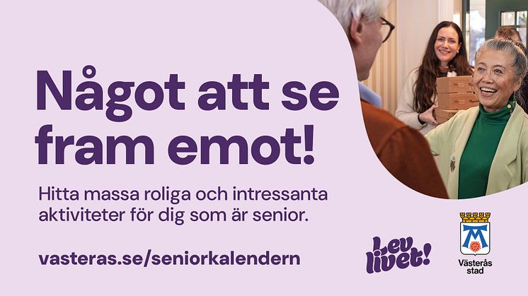 Västerås lanserar ny Seniorkalender – samlar aktiviteter för äldre på ett ställe