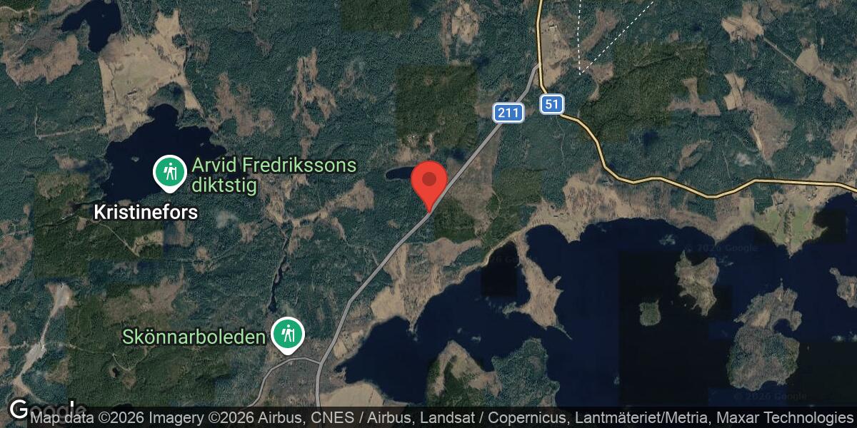 Brand i fordon på väg 211 vid Karlstorp påverkar trafiken