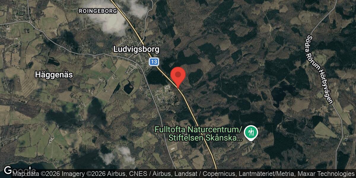 Vägarbete på Väg 13 vid Ludvigsborg avslutat