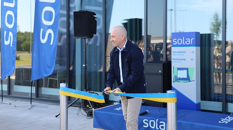 Solar Sverige inviger nytt logistikcenter i Kumla