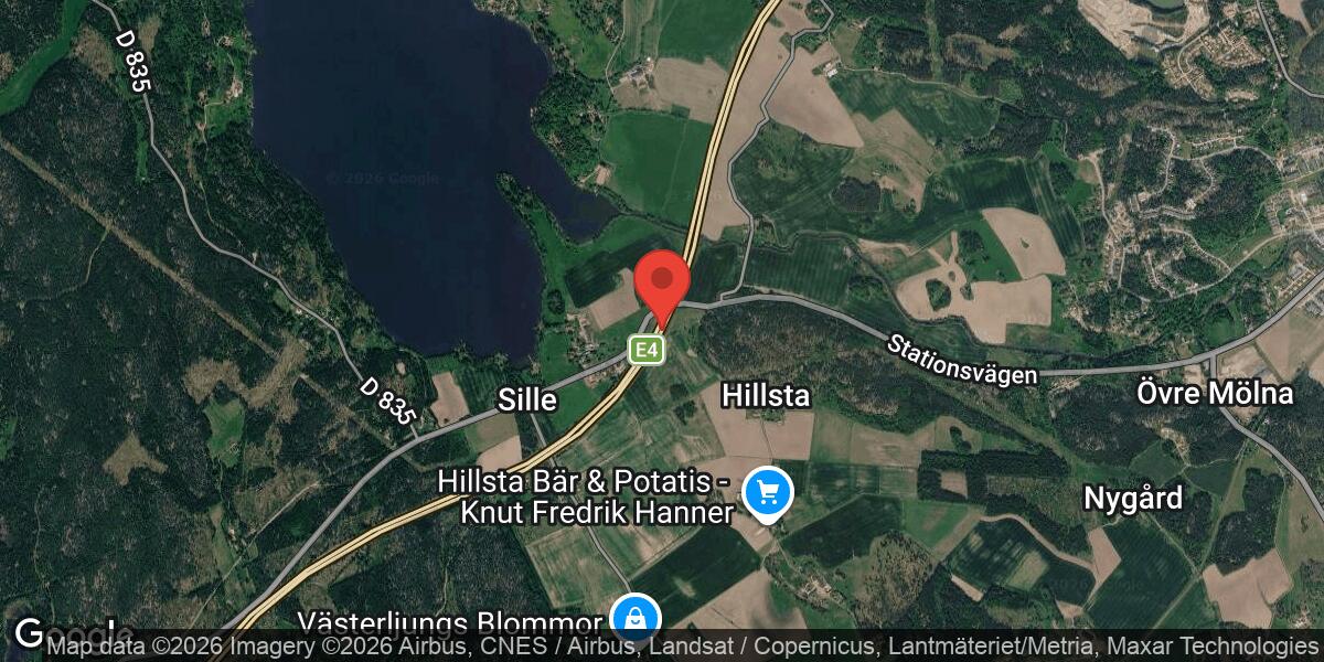 Olycka med flera fordon på E4 mellan Sillekrog och Trafikplats Vagnhärad