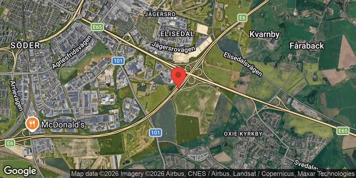 Vägarbete med stor påverkan på E20 mellan Öresundsbron och Trafikplats Alnarp