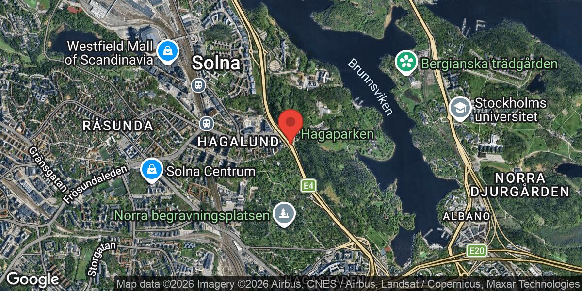 Fordonshaveri på E4 vid Trafikplats Haga Norra i riktning mot Uppsala