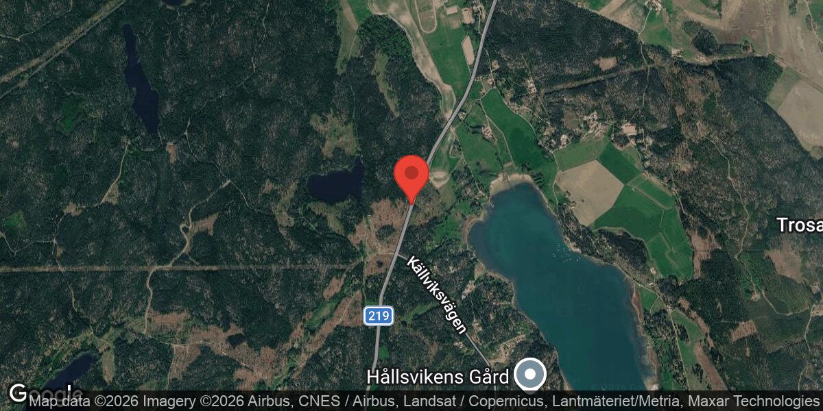 Nedfallet träd på väg 219 mellan Skällberga och Gökbacken påverkar trafiken