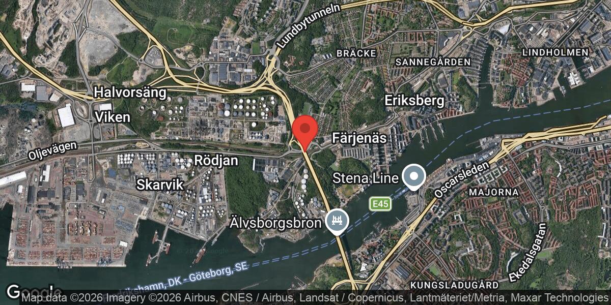 Sprängningsarbete orsakade kort avstängning på E6.20 mellan Bräckemotet och Älvsborgsbron