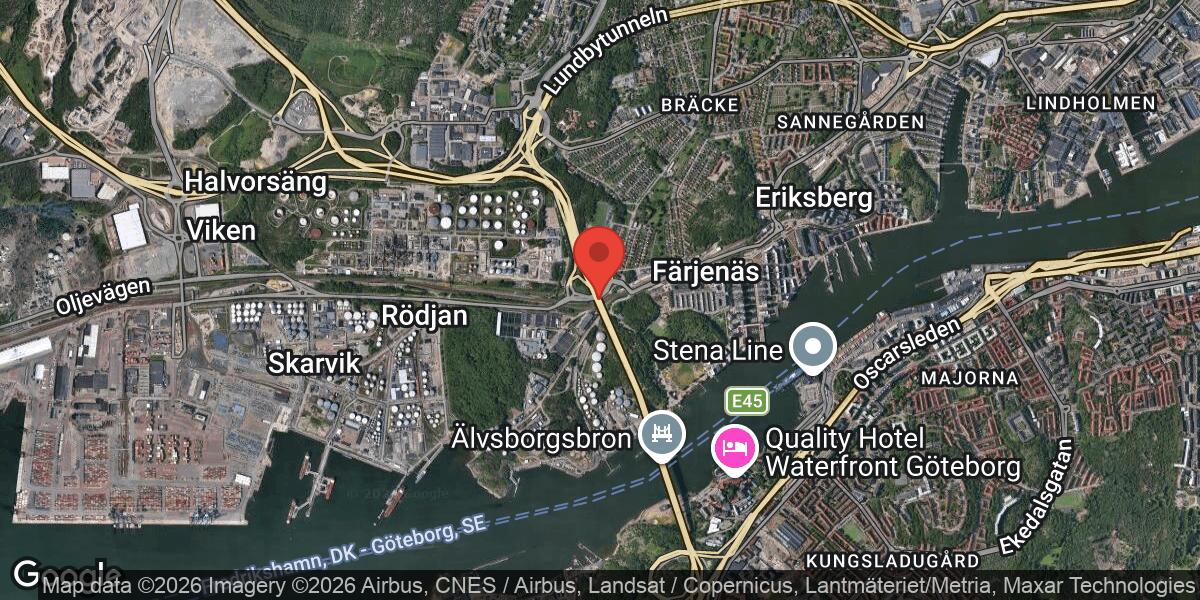Sprängningsarbete orsakade kortvarig vägavstängning på E6.20 mellan Bräckemotet och Älvsborgsbron