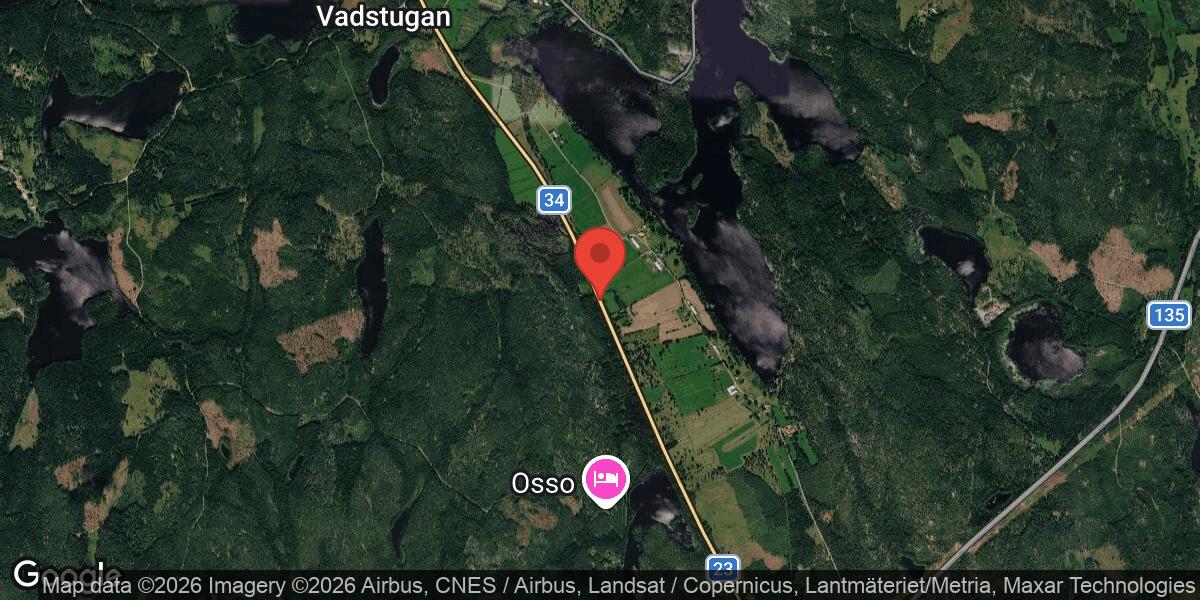 Nedfallet träd på Väg 23 mellan Bränntorp och Vadstugan påverkar trafiken