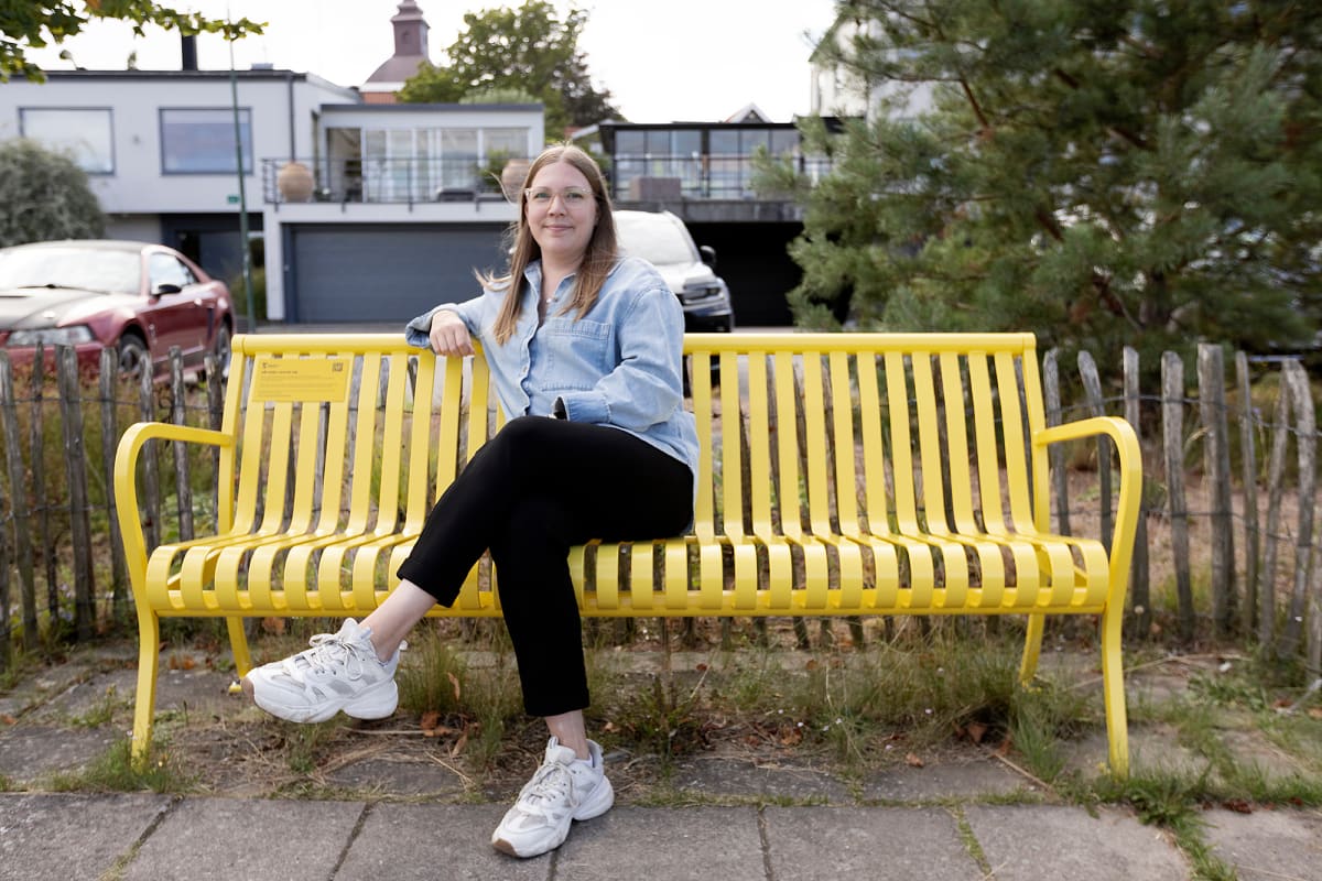 Falkenberg inviger sin första vänskapsbänk på suicidpreventiva dagen