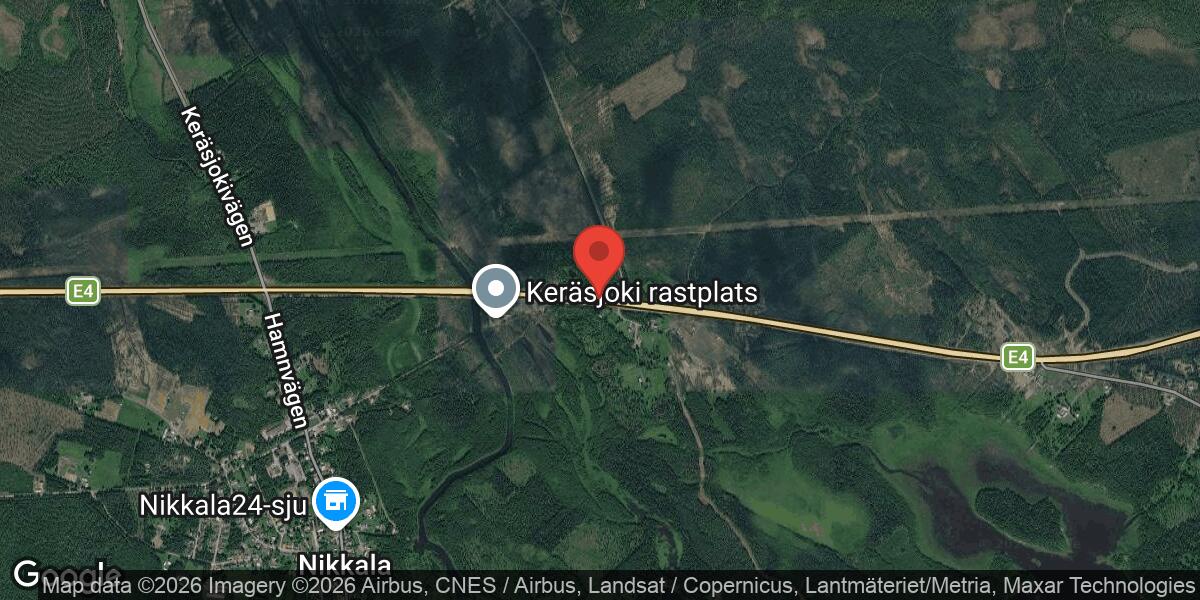 Brand i personbil på E4 mellan Kurkinen och Nikkala påverkar trafiken