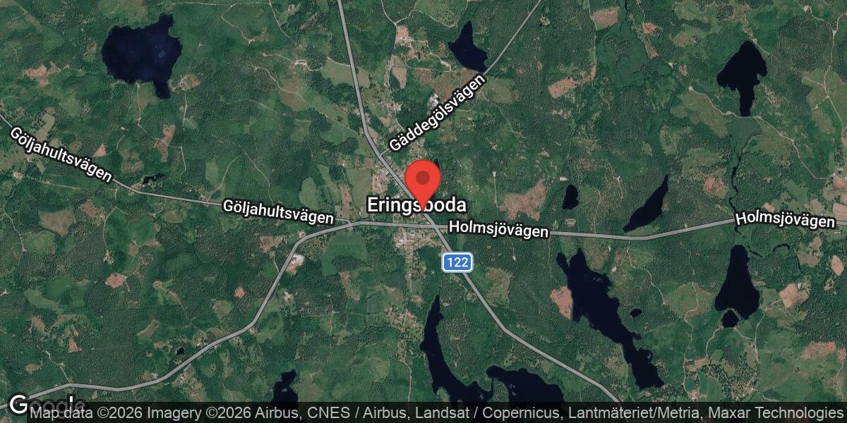 Beläggningsarbete på väg 122 mellan Eringsboda Södra och Eringsboda Norra avslutat