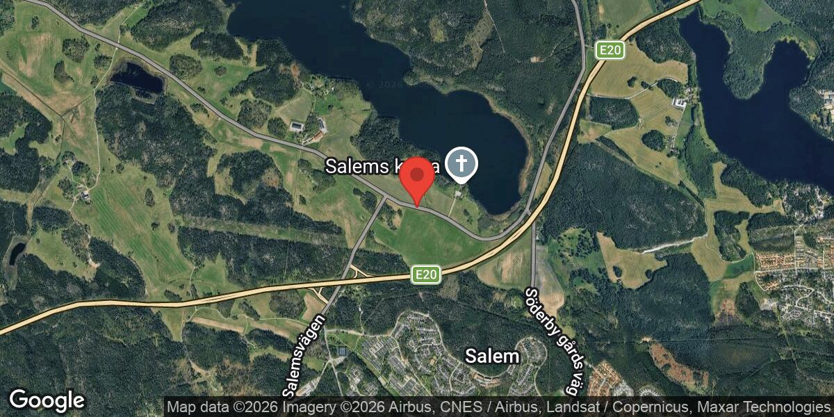 Olycka med två personbilar på väg 584 mellan Salem och Salems Kyrka