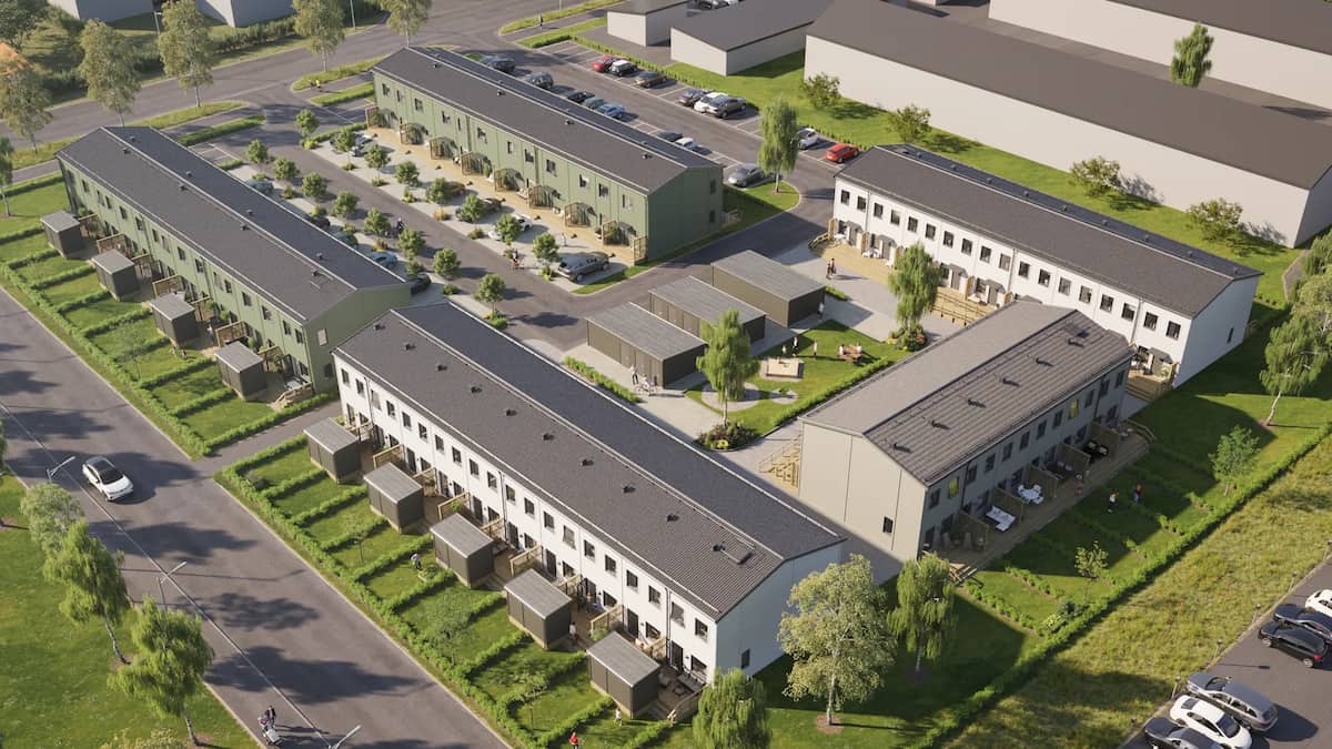 Bygglov klart för 41 nya hyresradhus på Ägir i Boden