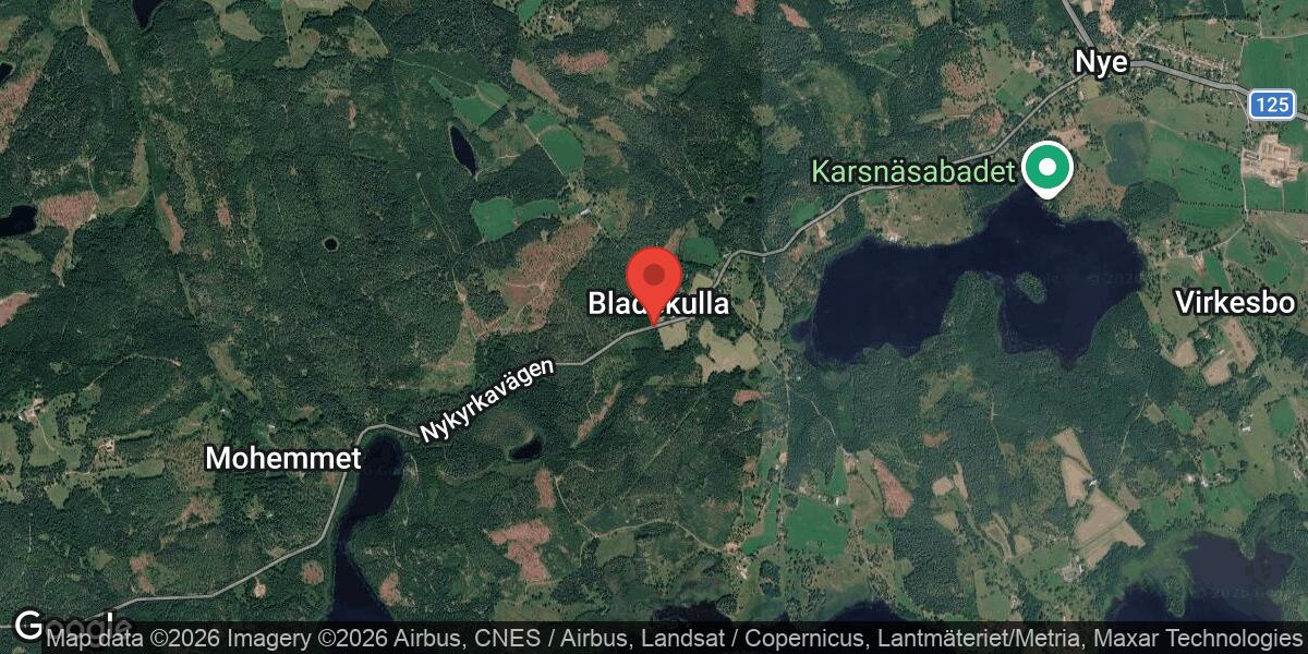 Singelolycka med personbil på väg 779 väster om Nye