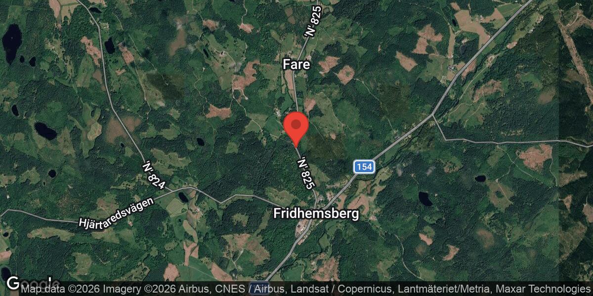 Singelolycka på väg 825 mellan Fridhemsberg V och Fagered