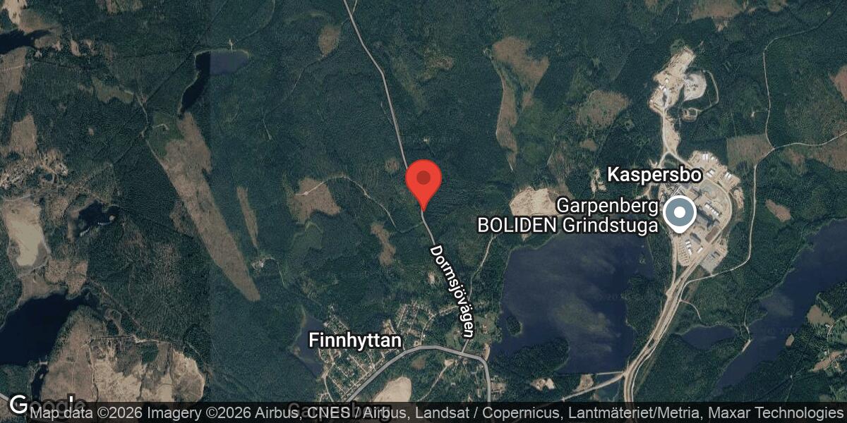 Singelolycka på väg 746 norr om Garpenberg påverkar trafiken
