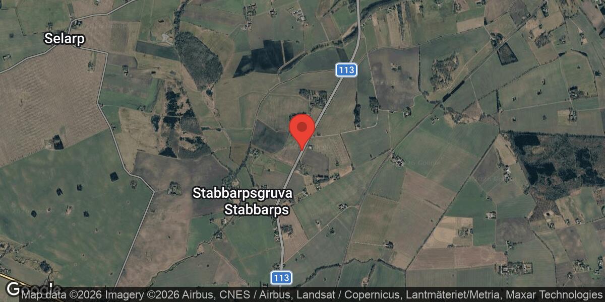 Trafikolycka med flera fordon på väg 113 mellan Eslöv och Bosarp