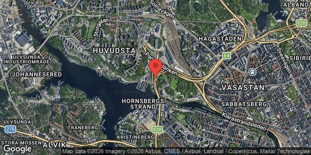 Saneringsarbete på E4 vid Trafikplats Tomteboda påverkar trafiken mot Södertälje