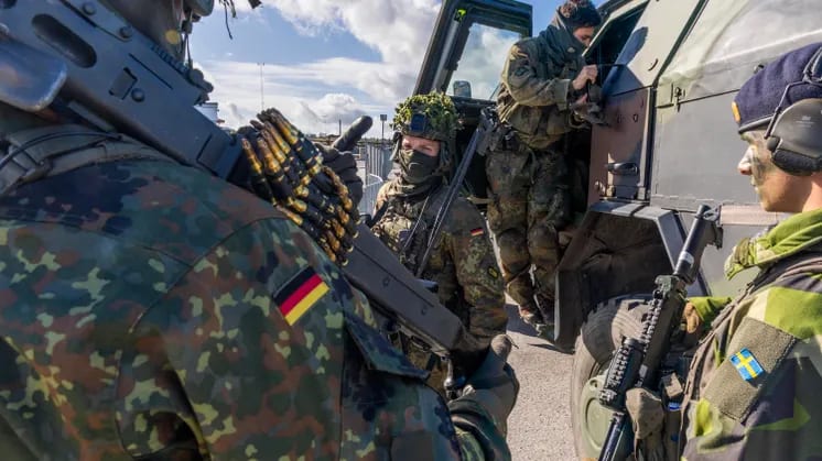 Tysk förstärkningsoperation på Gotland inledd – Visby hamn säkras i Natoövning