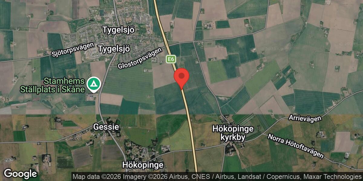Trafikolycka med flera fordon på E6 söder om Tygelsjö