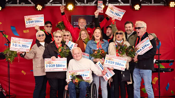 11 nya miljonärer i Laholm – 20 miljoner delades i vinnande postkod
