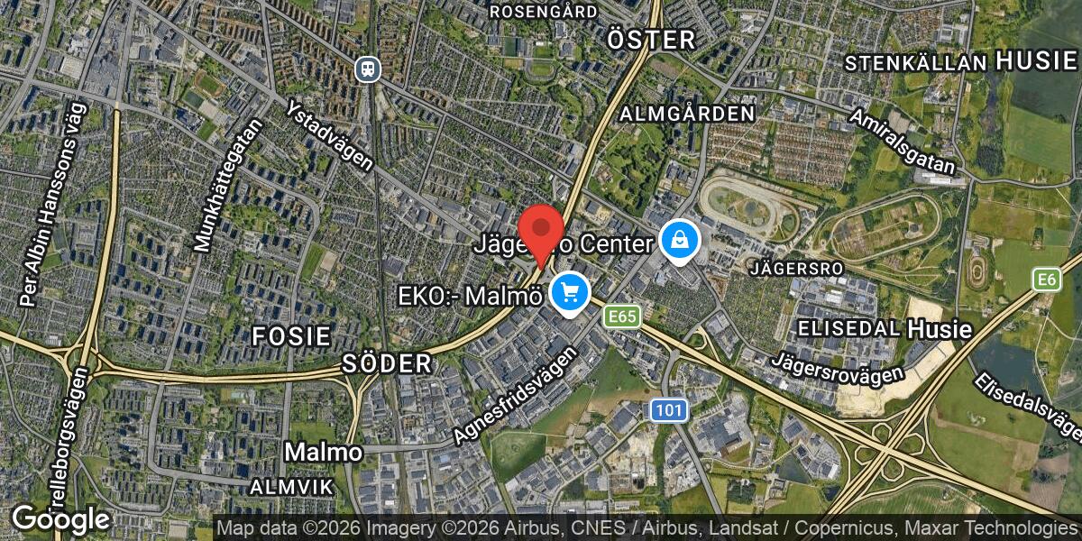 Trafikolycka med flera fordon vid Trafikplats Hindby på E6