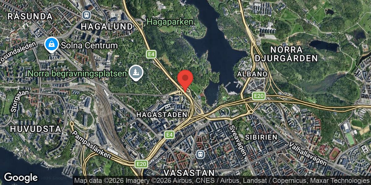 Vägarbete med stor påverkan på E4 vid Trafikplats Haga Södra i riktning mot Uppsala