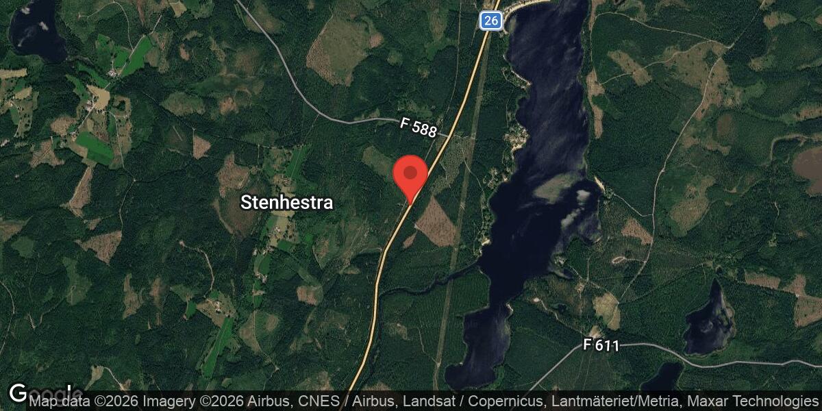 Vägarbete med stor påverkan på väg 26 mellan Bårarydsby och Isaberg