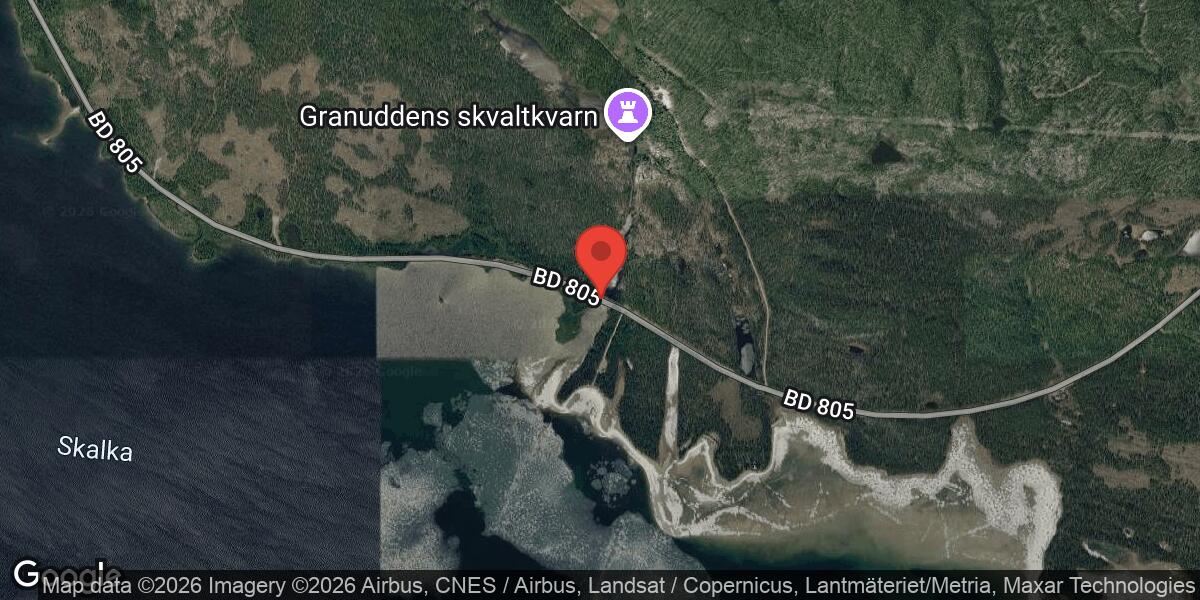 Broarbete och vägarbete på väg 805 mellan Paijekuoika och Kvikkjokk