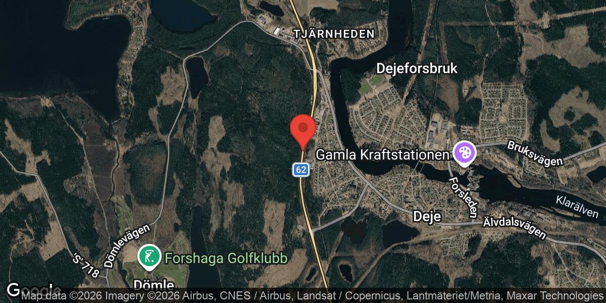 Ombyggnation av väg 62 mellan Deje och Tjärnheden med stor påverkan