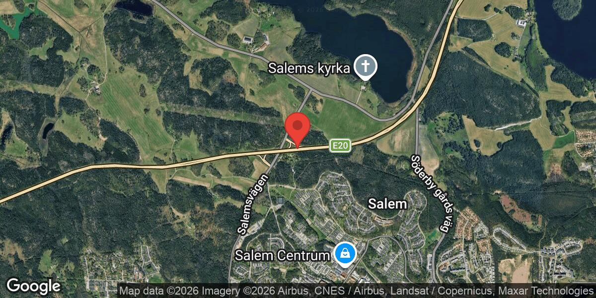Vägarbete med stor påverkan på E4 vid Trafikplats Salem mot Södertälje
