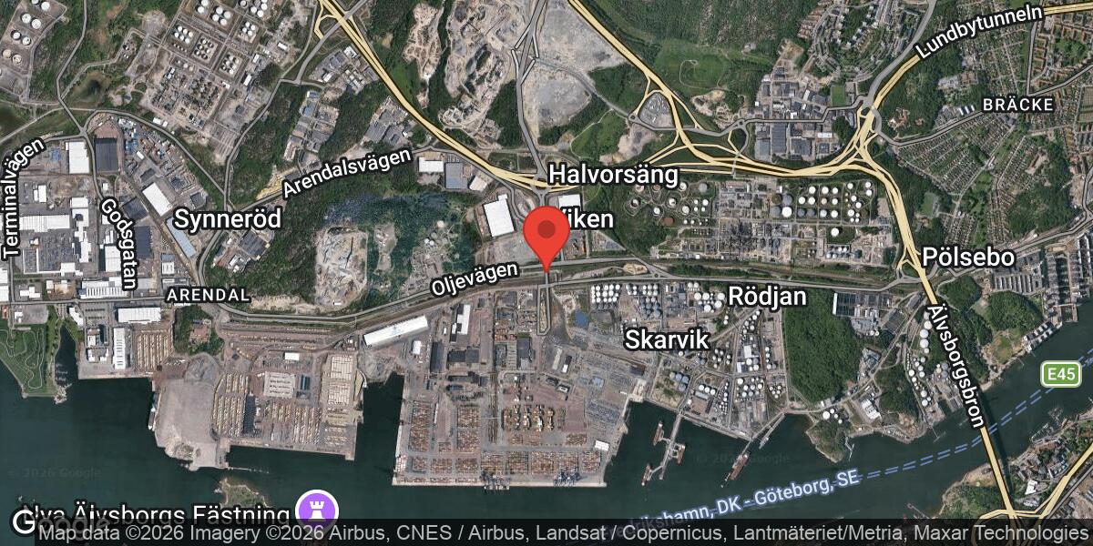 Vägarbete med stor påverkan på Ytterhamnsvägen i Göteborg