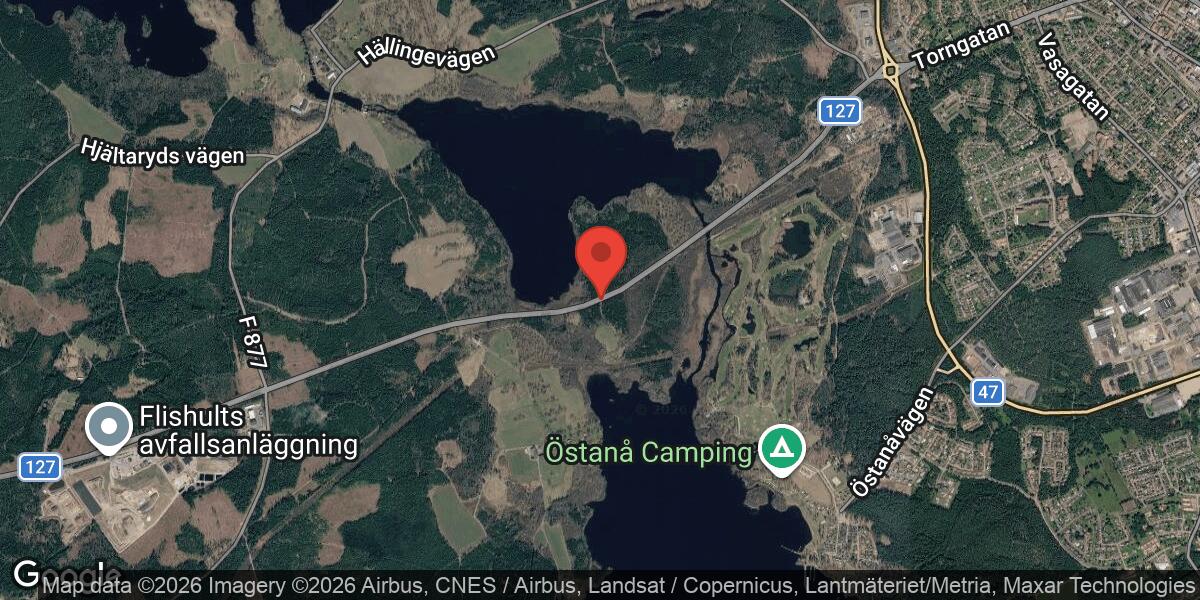 Brand i fordon stängde av väg 127 mellan Gransbo och Karlslund