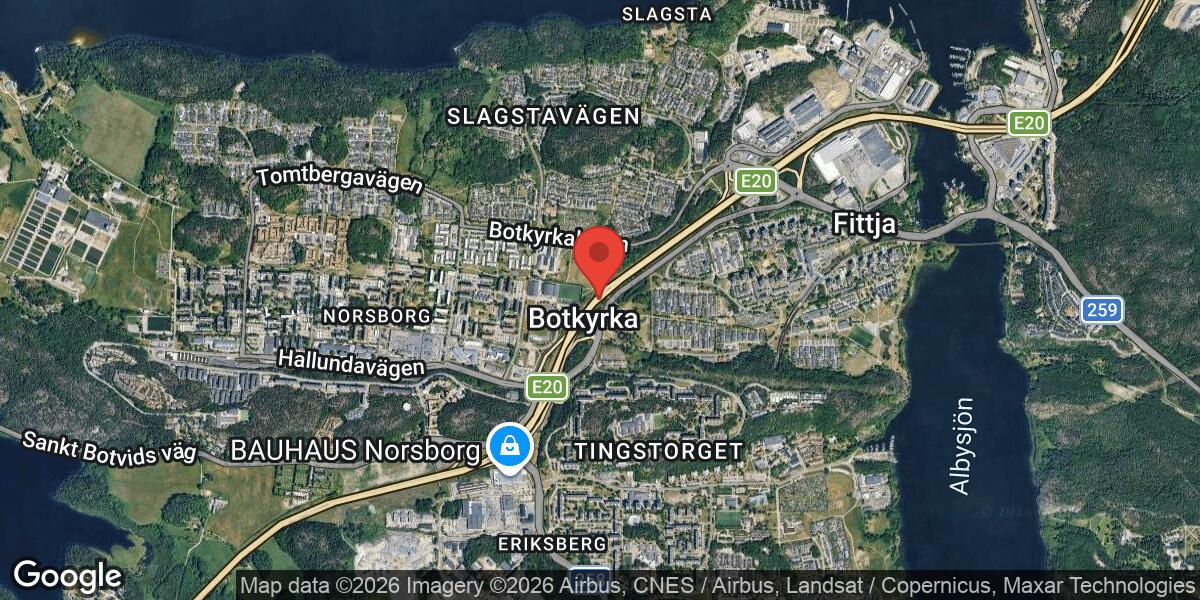 Olycka på E4 vid Trafikplats Fittja med stor påverkan i riktning mot Stockholm