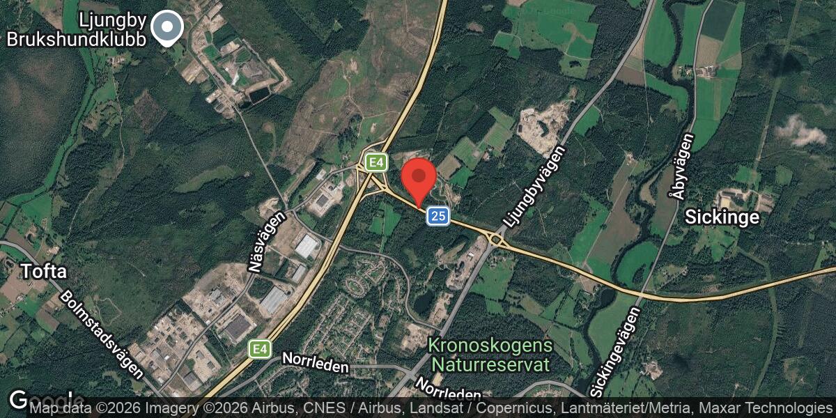 Vägarbete med stor påverkan på Väg 25 mellan Ljungby N och Myrebo