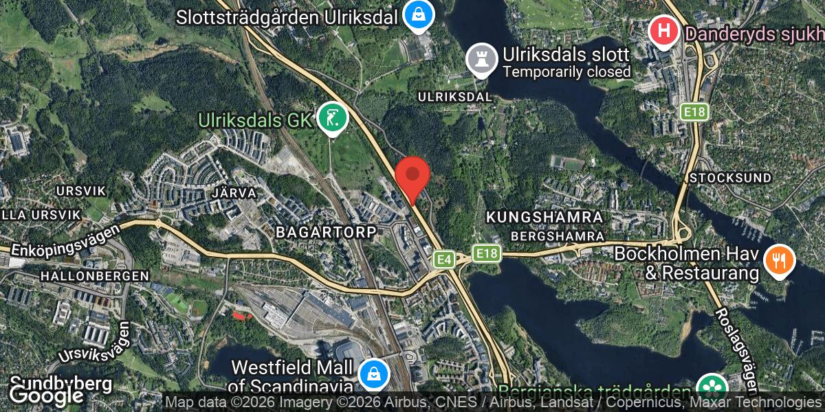 Fordonshaveri på E4 vid Trafikplats Järva Krog med stor påverkan