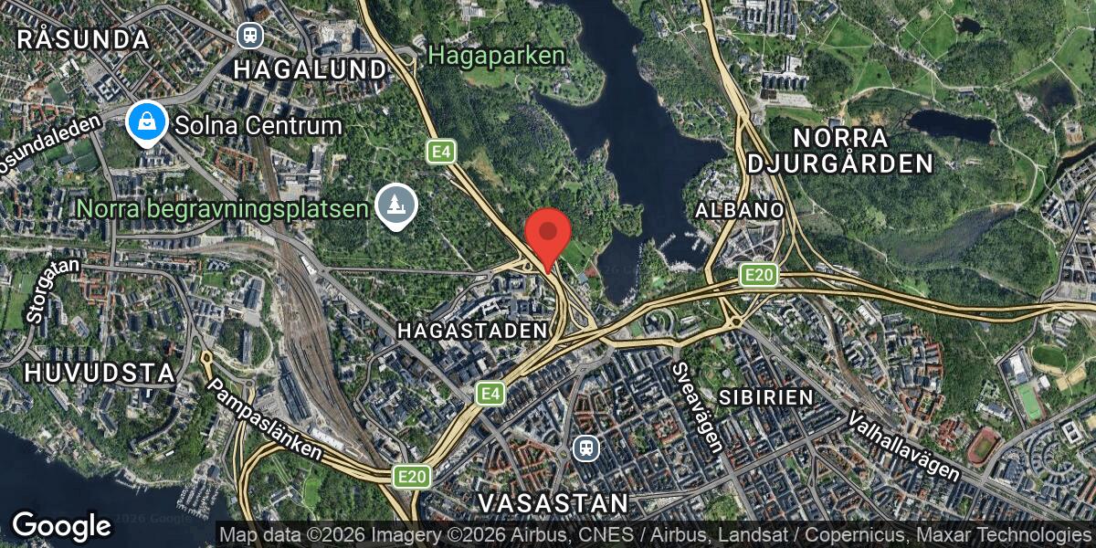 Tunnelinfarten avstängd vid Eugeniatunneln på E4 mot Södertälje
