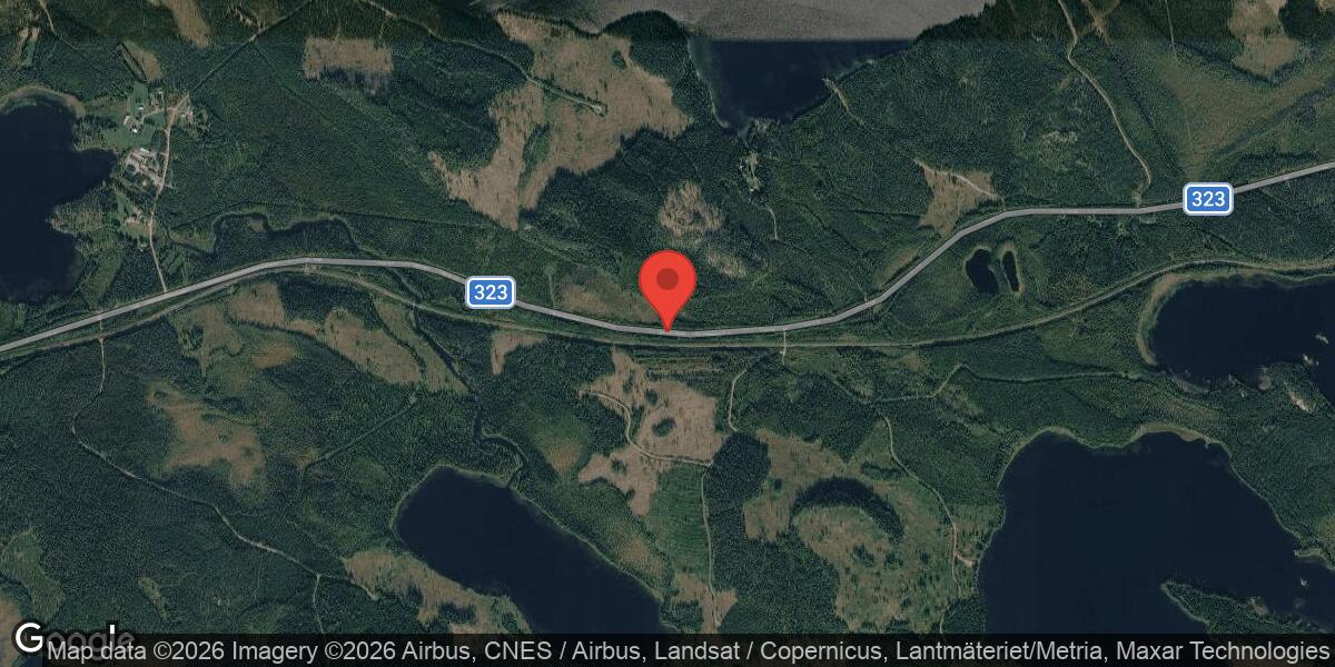 Trafikolycka på väg 323 norr om Kälarne påverkar trafiken