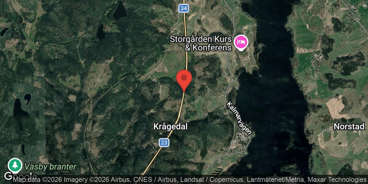 Vägarbete med stor påverkan på väg 23 söder om Rimforsa